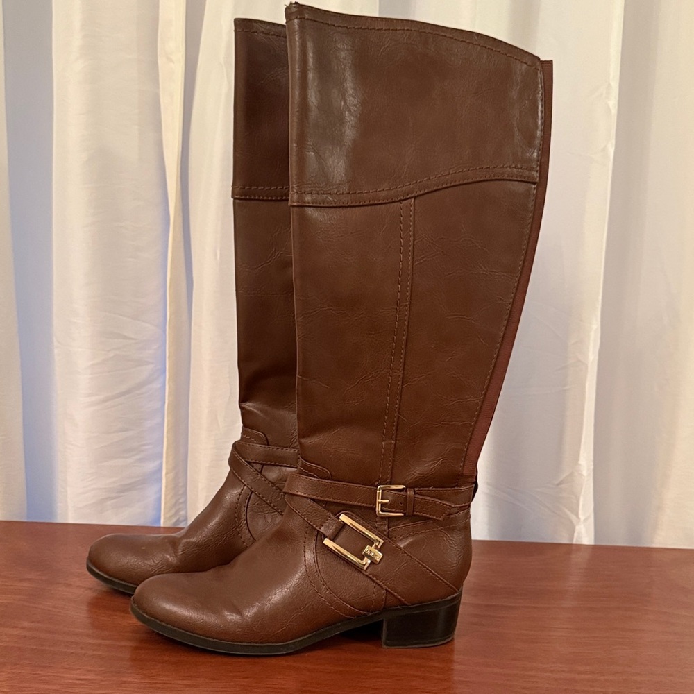 Unisa Chocolate Heeled Boots